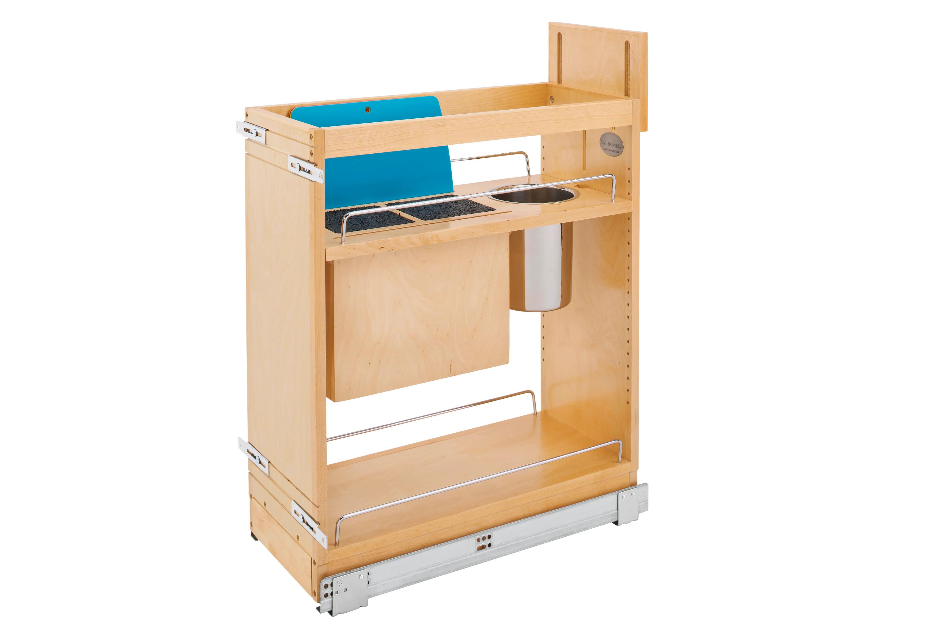 Rev-a-shelf Base Cabinet Pullout w/Knife Block & Utensil Bins