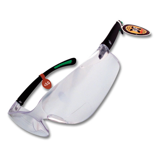Fast Cap Bi-focal Safety Glasses With Lens ANSI Rated Z87.1, 3 Diopter