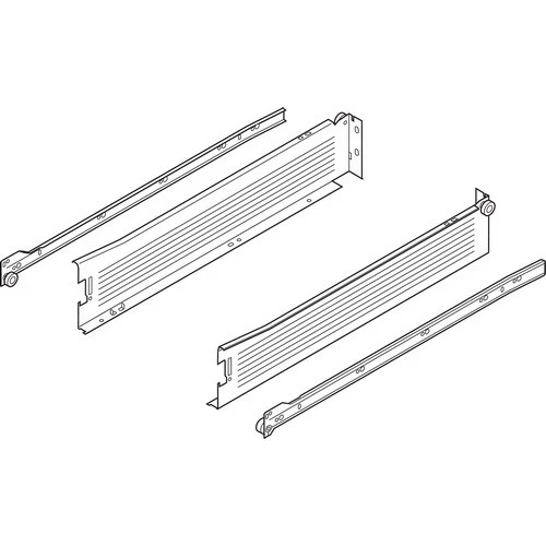 Blum Metabox 320M 3-3/8″ Medium Side White 20″ Length, Multiples of 10