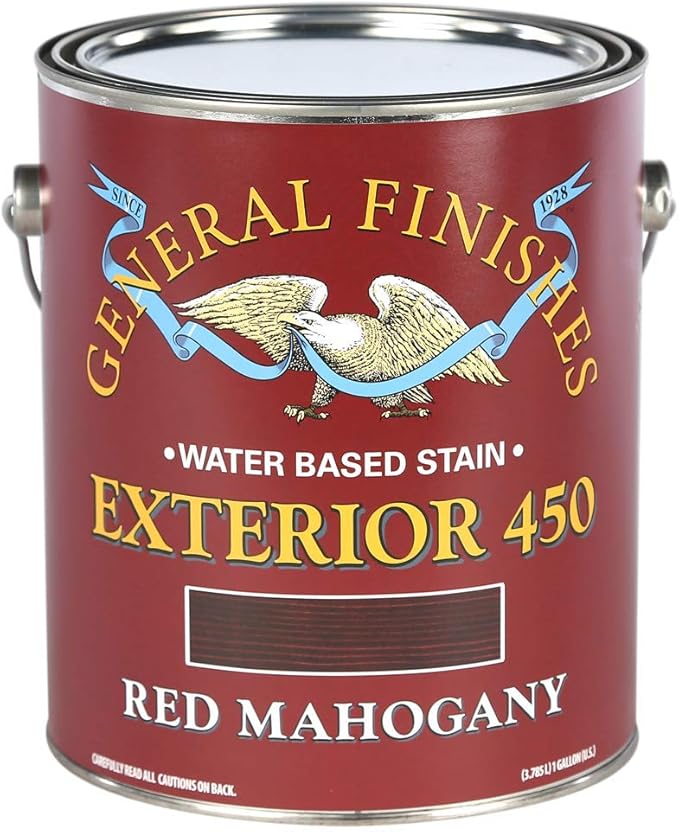 General Finishes Exterior 450 Stains, Red Mahogany, Gallon
