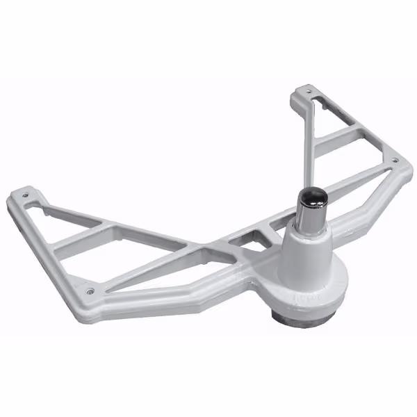 Single Shelf Half Moon Hardware Kit – White Metal