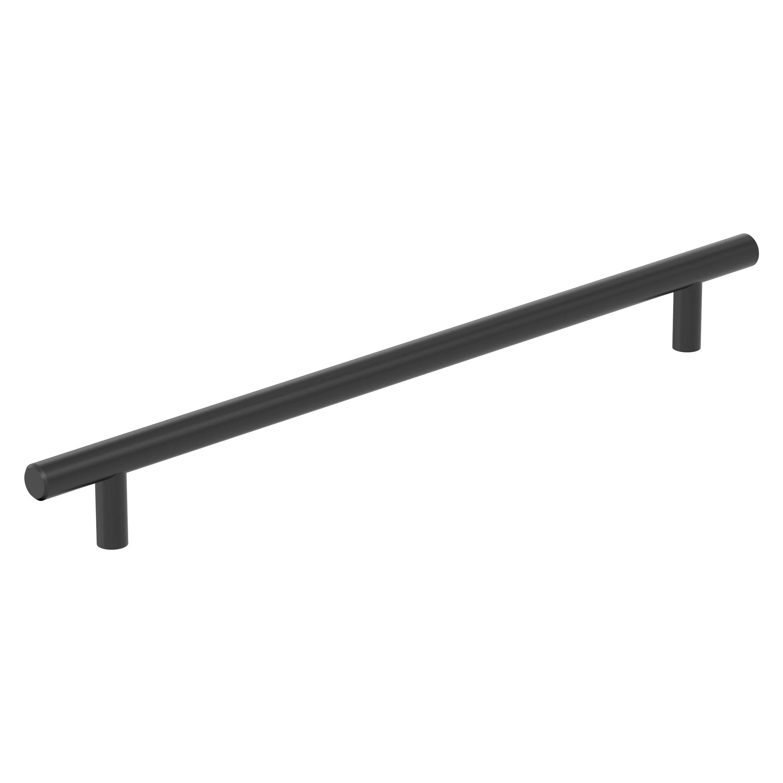 Amerock Bar Hollow Pull Matte Black 10-1/16" Center to Center