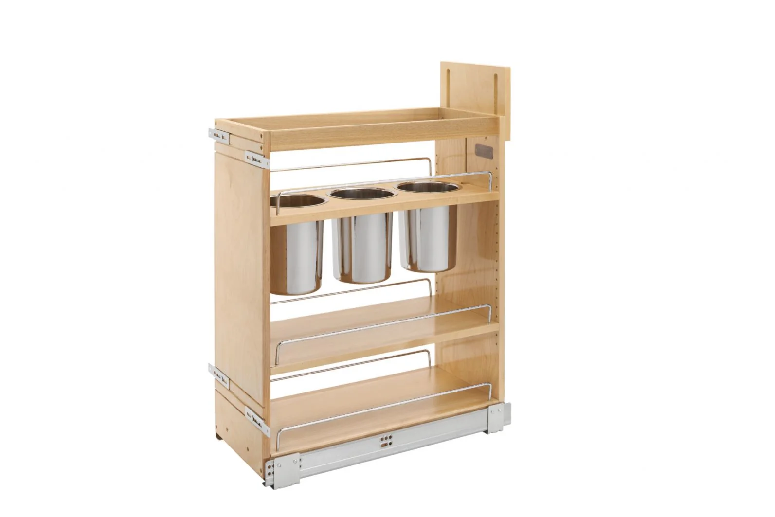 Rev-a-shelf Base Utensil Bin Pullout Organizer Natural Maple