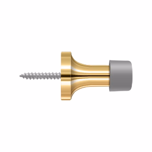 Deltana 1-1/2″ Baseboard Door Bumper Solid Brass, PVD