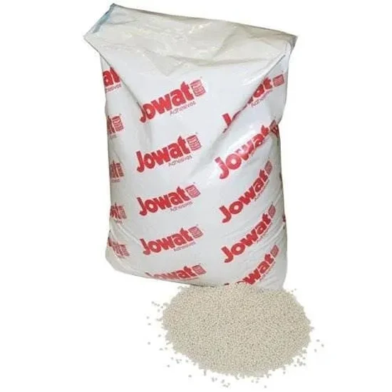 Jowat Hot Melt Pellets, 30,000 to 60,000 CPS Viscosity, 44 lb Bag, EVA-based, Natural