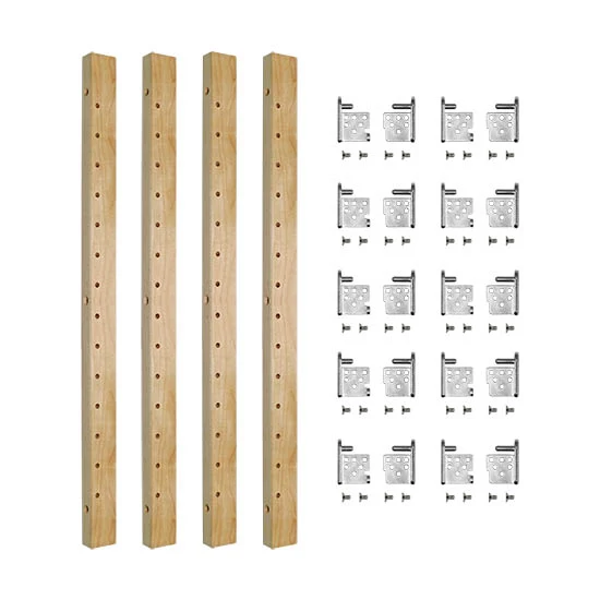 Century Components X-Series Pilaster Kit For Adjustable Roll-Out Shelves 1-1/4″ Width 58-5/8″ Length