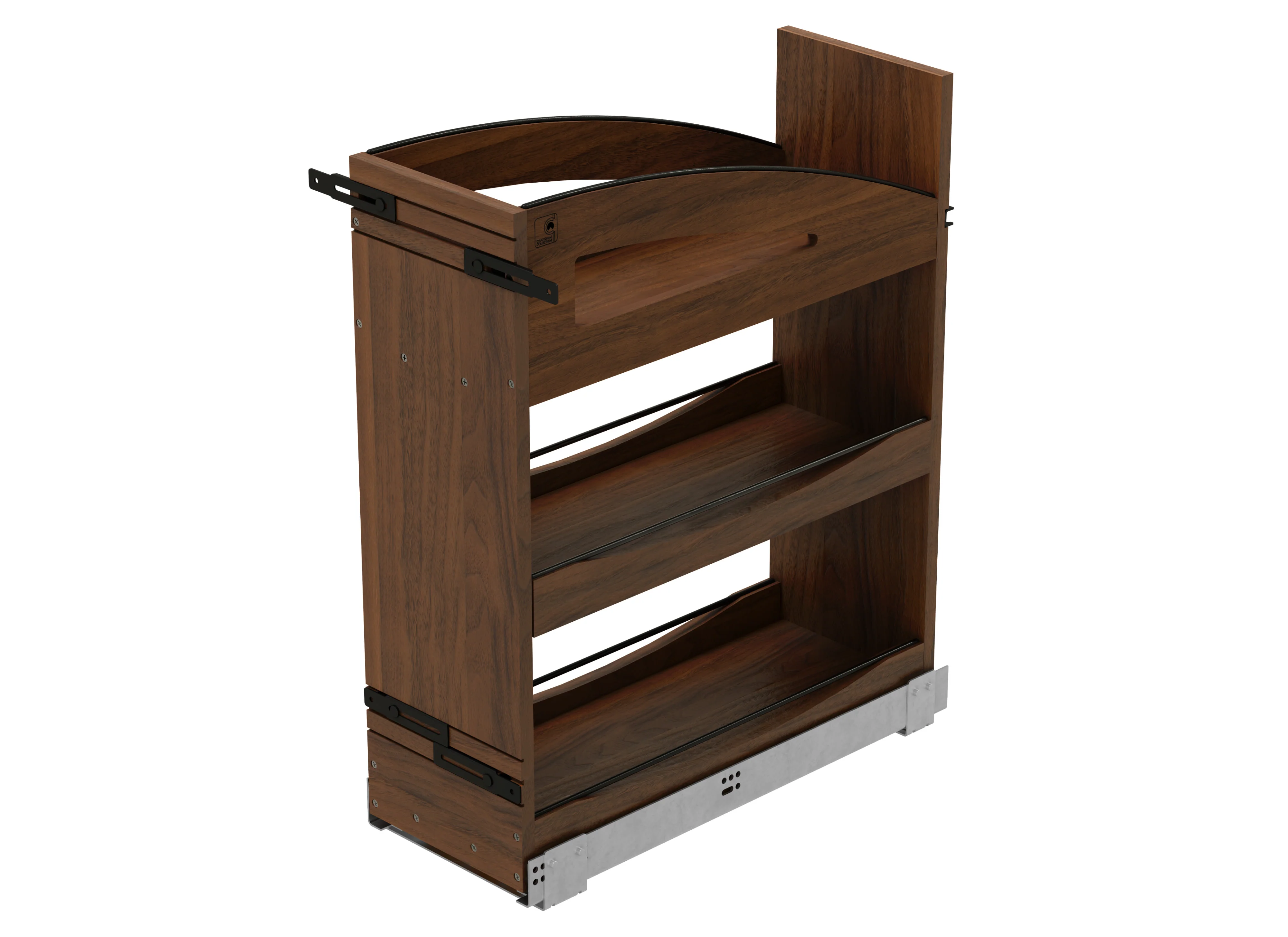 Craftsman Collection Solid Maple Base Cabinet Pullout Organizer, 8″