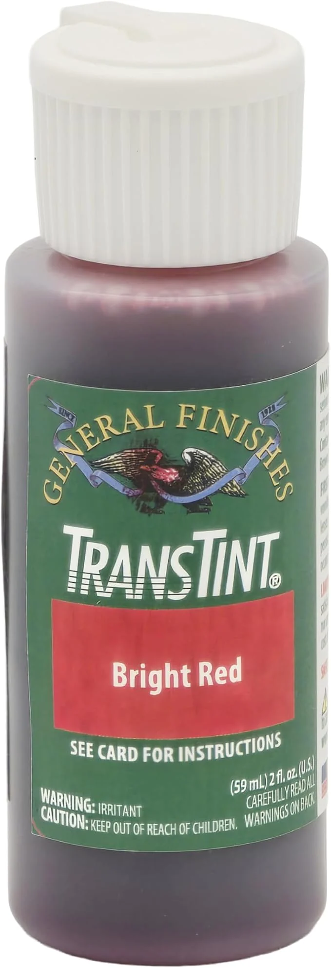 General Finishes Transtint, Bright Red, 2oz