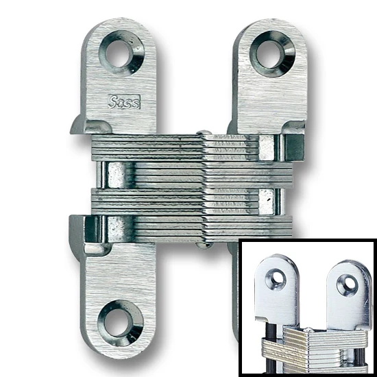 SOSS Hinge 205, 2-3/8″ Over All Height, Satin Chrome