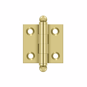 Deltana 1.5″ x 1.5″ Hinge With Ball Tips, Polished Brass