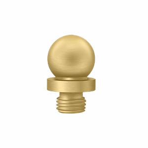 Deltana Ball Tip Brushed Brass 9/16″ Height