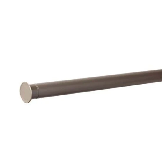 Closet Culture Closet Pole With End Caps Champagne Nickel