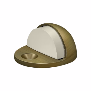 Deltana Dome Stop Profile Antique Brass Low Profile