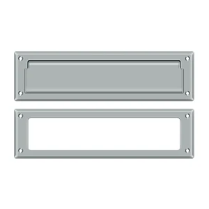 Deltana Mail Slot 13-1/8″ With Interior Frame, Brushed Chrome