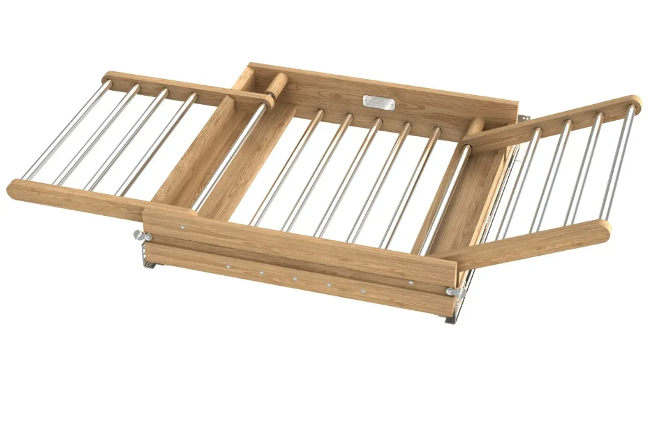 Rev-a-shelf Wood Drying Rack Drawer With Blum Soft-Close Slides, 24"