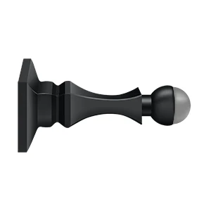 Deltana Baseboard Door Bumper Solid Brass, Black, 3-1/2″