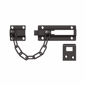 Deltana Door Guard Chain Doorbolt, Oil Rubbed Bronze
