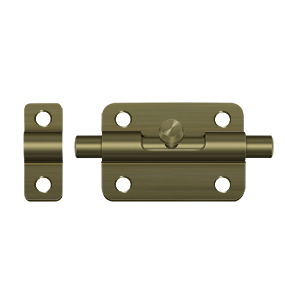 Deltana Barrel Bolt, Antique Brass, 3″