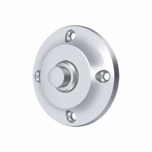 Deltana Bell Button Round 2-1/3″ Diameter Chrome Contemporary Style