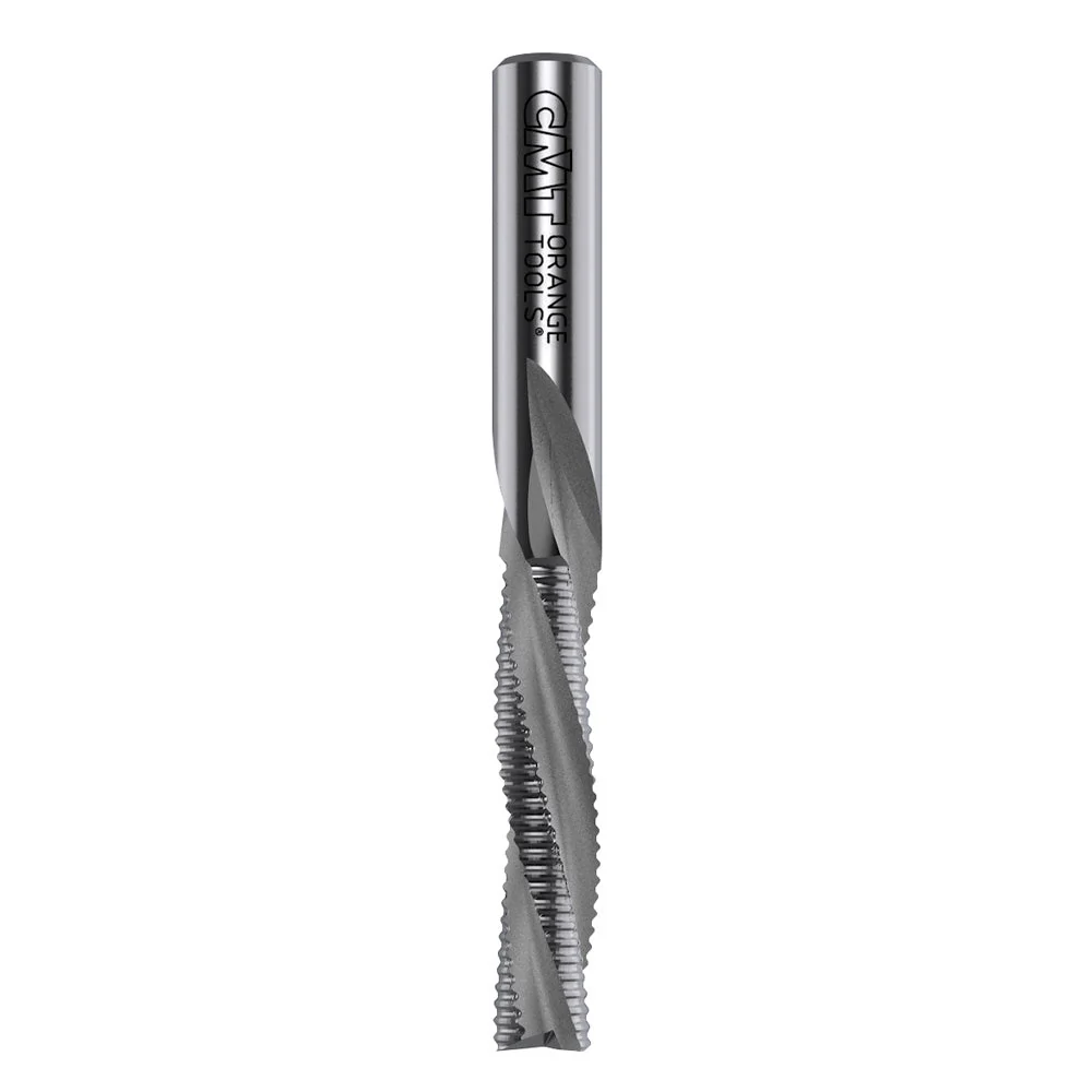 Solid Carbide Downcut Spiral Bit & Chipbreaker 1/2″ Shank 1-1/2″ Cutting Length