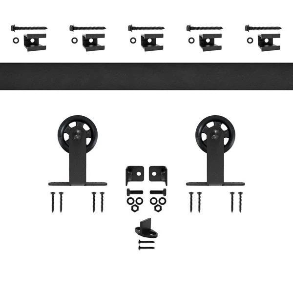 Quiet Glide Flat Rail Strap Kit With 3″ Roller, Black, 96″