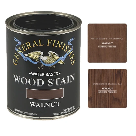 General Finishes Water Based Wood Stains, Walnut, Pint