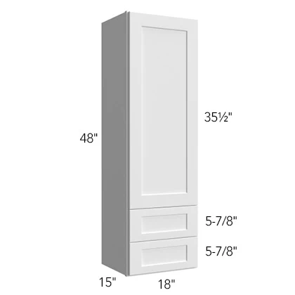 Wall w/2 Drawers 18 W X 48 H X 15 D (flush sides) – Fusion by Fabuwood
