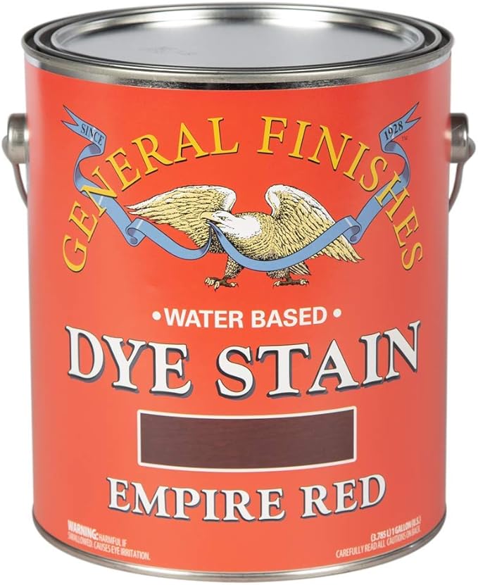 General Finishes Dye Stains, Empire Red, Gallon
