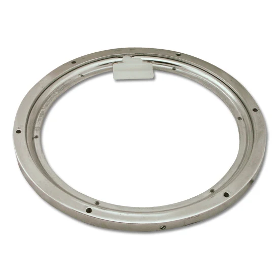 12-7/8″ Cast Aluminum Lazy Susan Bearing, 350lb Capacity, Full-Round or Piecut With Removeable Stop