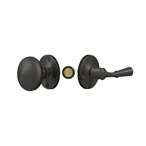 Deltana Storm Door Latch Round Tubular Lock, Oil Rubbed Bronze