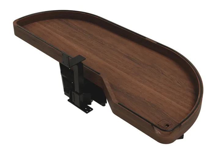 Craftsman Collection Solid Walnut Single-Tier Girasolo With Soft-Close, 15″