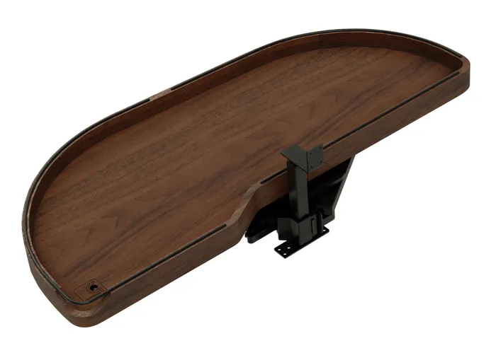 Craftsman Collection Solid Walnut Single-Tier Girasolo With Soft-Close, 18″