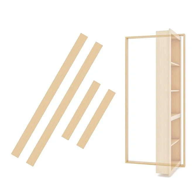 Invisidoor Jamb/Threshold Unfinished, Outswing, Maple