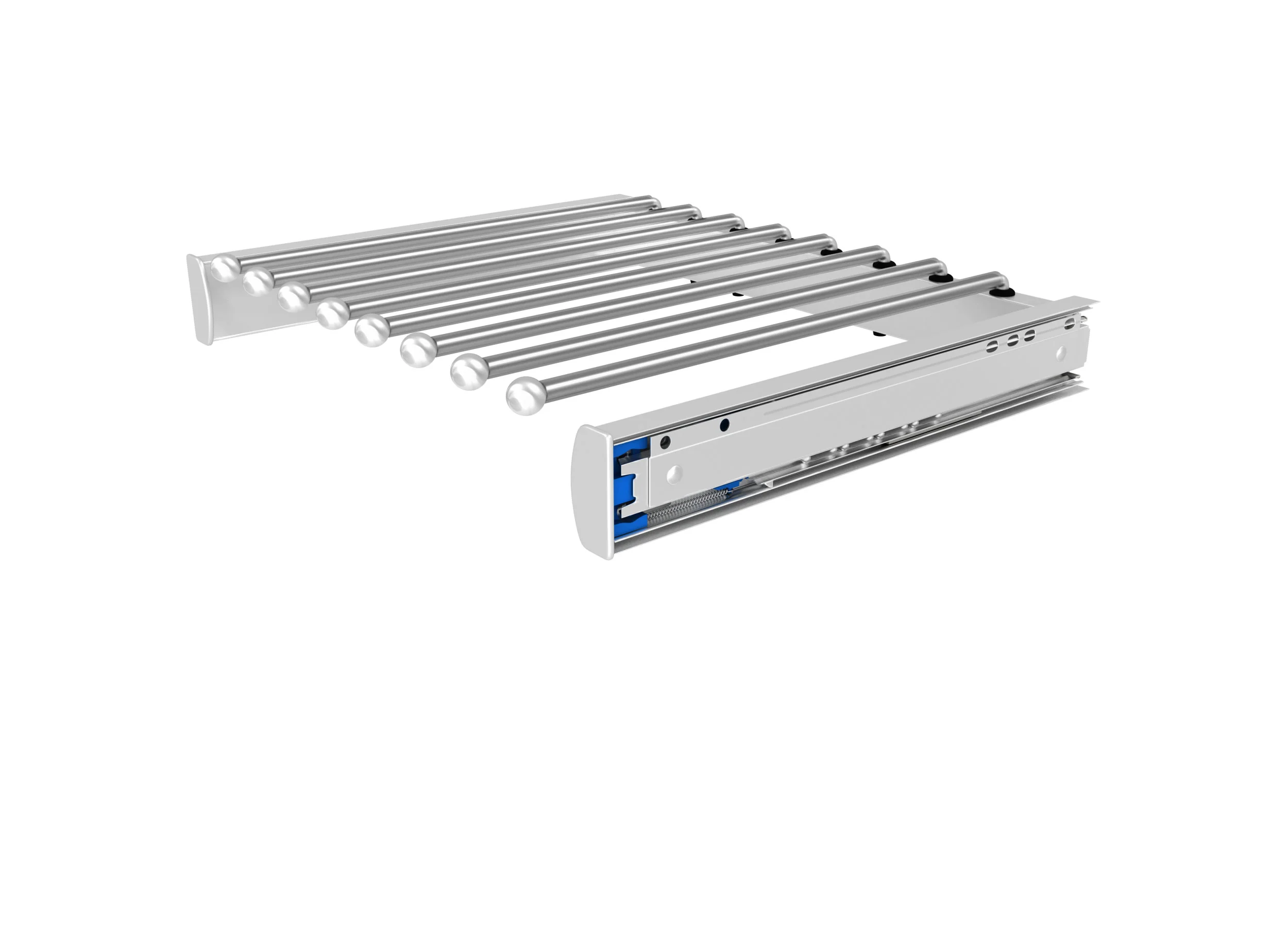 Rev-a-shelf Elite Pullout Pants Rack With Soft-Close Slides Chrome 18″ Length
