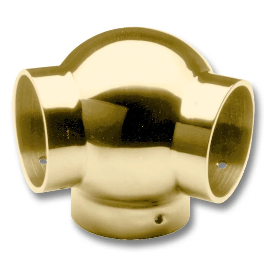 135 Degree Ball Side Outlet Elbow Polished Brass for 2″ Tubing