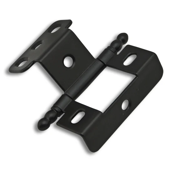 270° Full Wrap for 3/4″ Frame x 3/4″ Door, Inset Flush Ball Tip Hinge, Matte Black