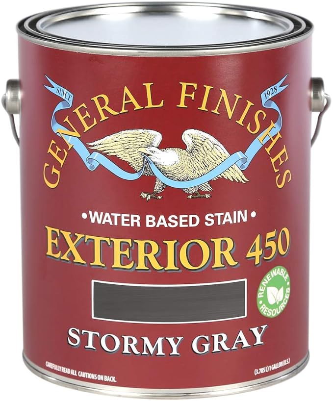 General Finishes Exterior 450 Stains, Stormy Gray, Gallon