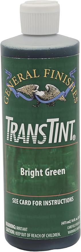 General Finishes Transtint, Bright Green, 16oz