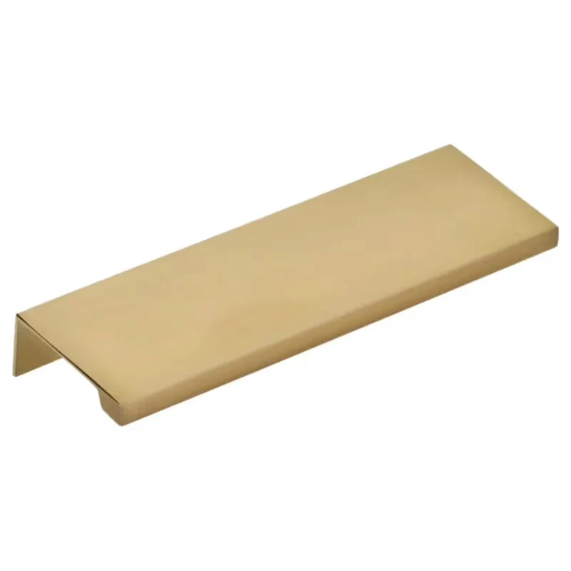 Emtek Cabinet Edge Pull 3" Center To Center, Satin Brass