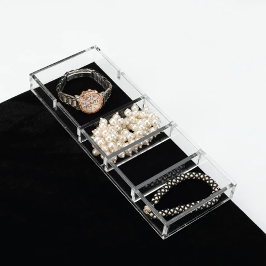 Large Clear Acrylic Jewelry Organizer Drawer Insert