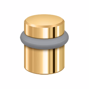 Deltana Round Universal Floor Bumper, PVD, 1-1/2"