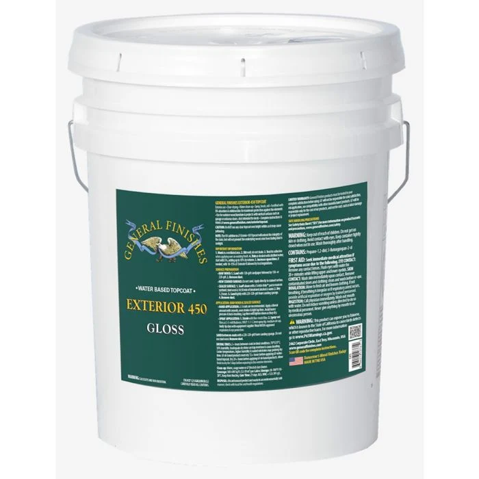 General Finishes Exterior 450 Clears, Gloss, 5 Gallon