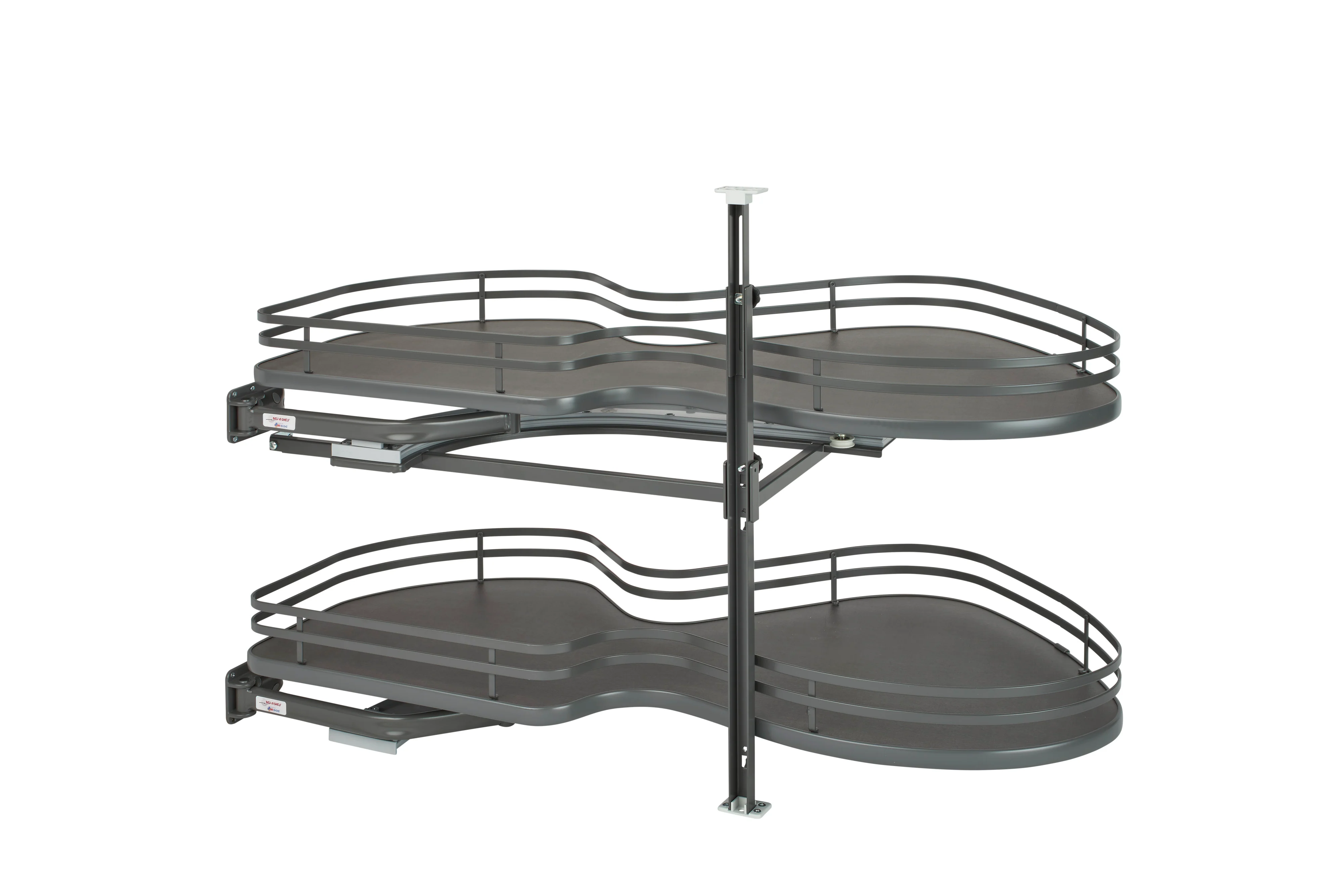Rev-a-shelf Cloud Blind Corner Organizer 21″ Opening Width Left Opening Direction Orion Gray