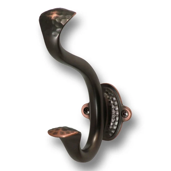 Hickory Hardware Hook Zinc Oil Rubbed Bronze 1-3/8″ Center to Center