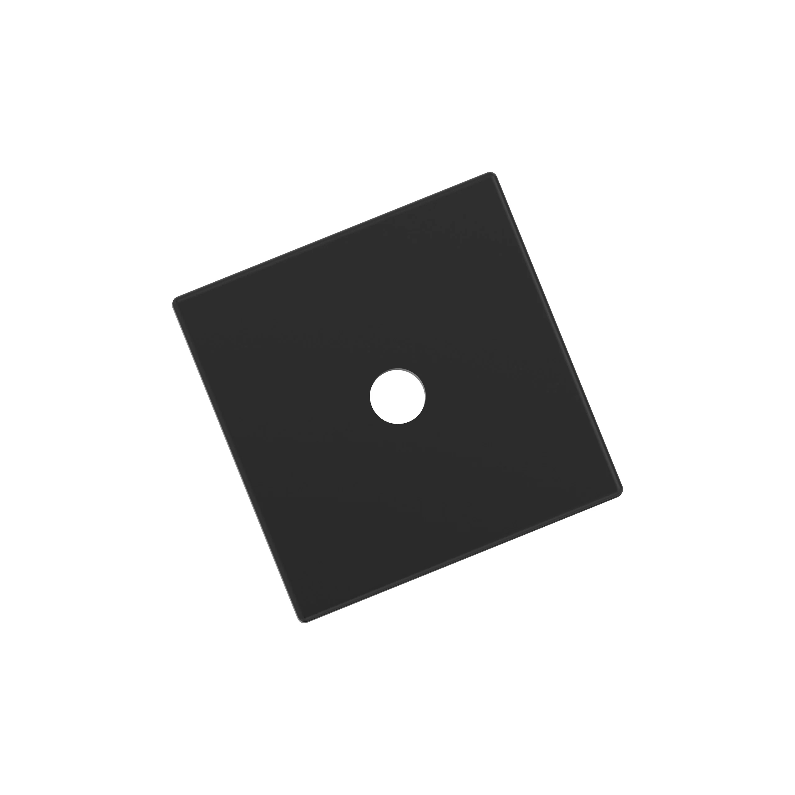 Amerock Ladera Backplate For Knob 1-3/16″ Length, Matte Black