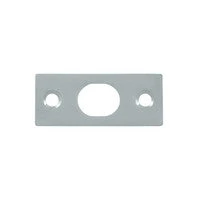 Deltana Strike Plate For 12″ Extension Flush Bolt, Brushed Chrome
