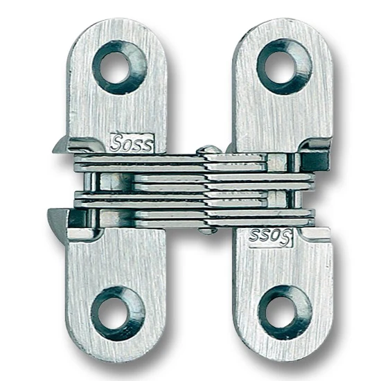 SOSS Hinge 203, 3/4″ Minimum Thickness, Bright Stainless Steel