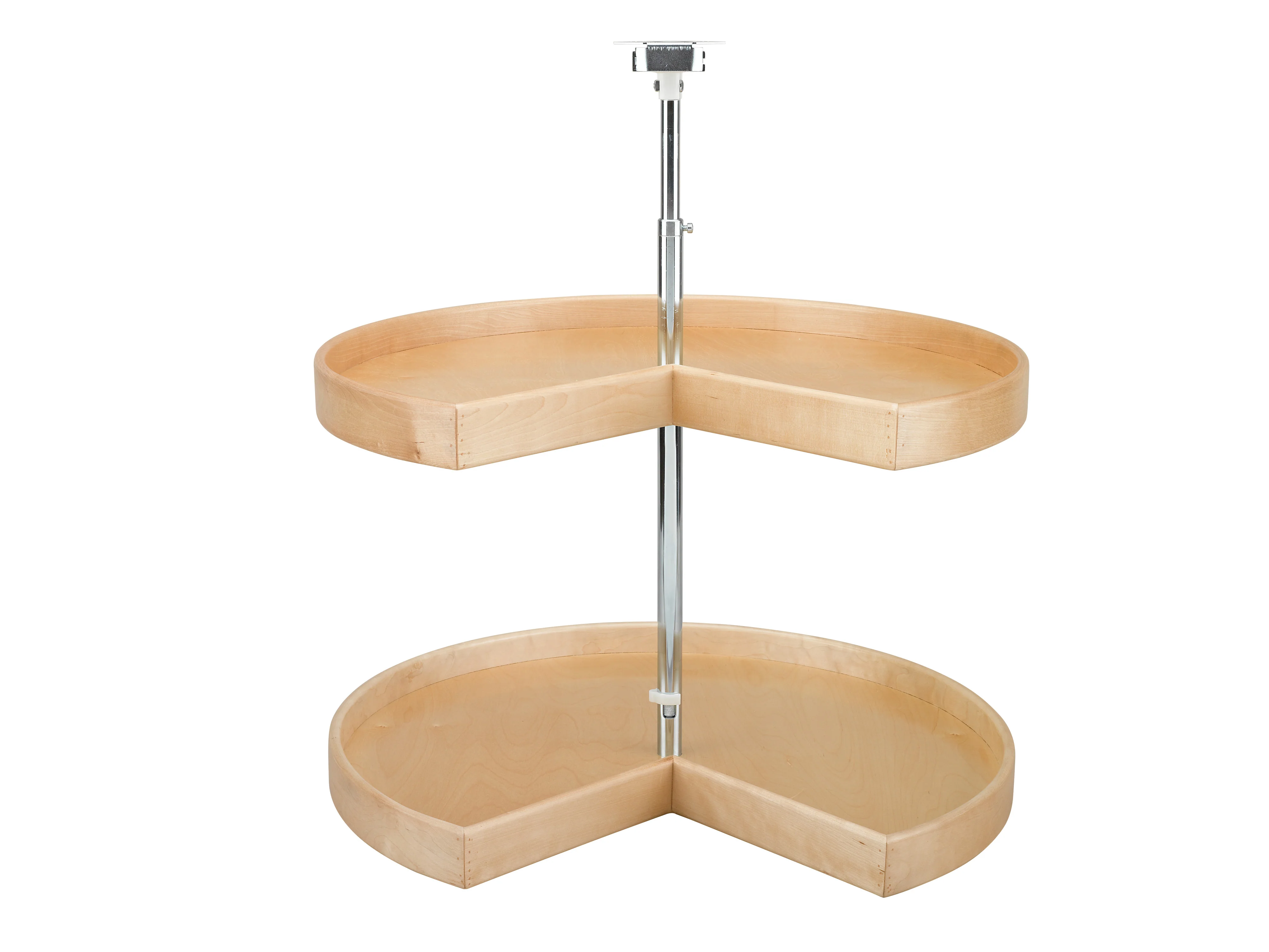 Rev-a-shelf 28″ Lazy Daisy Wood Pie Cut 2 Tray Lazy Susan
