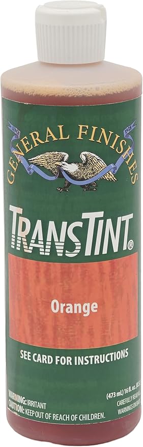 General Finishes Transtint, Orange, 16oz