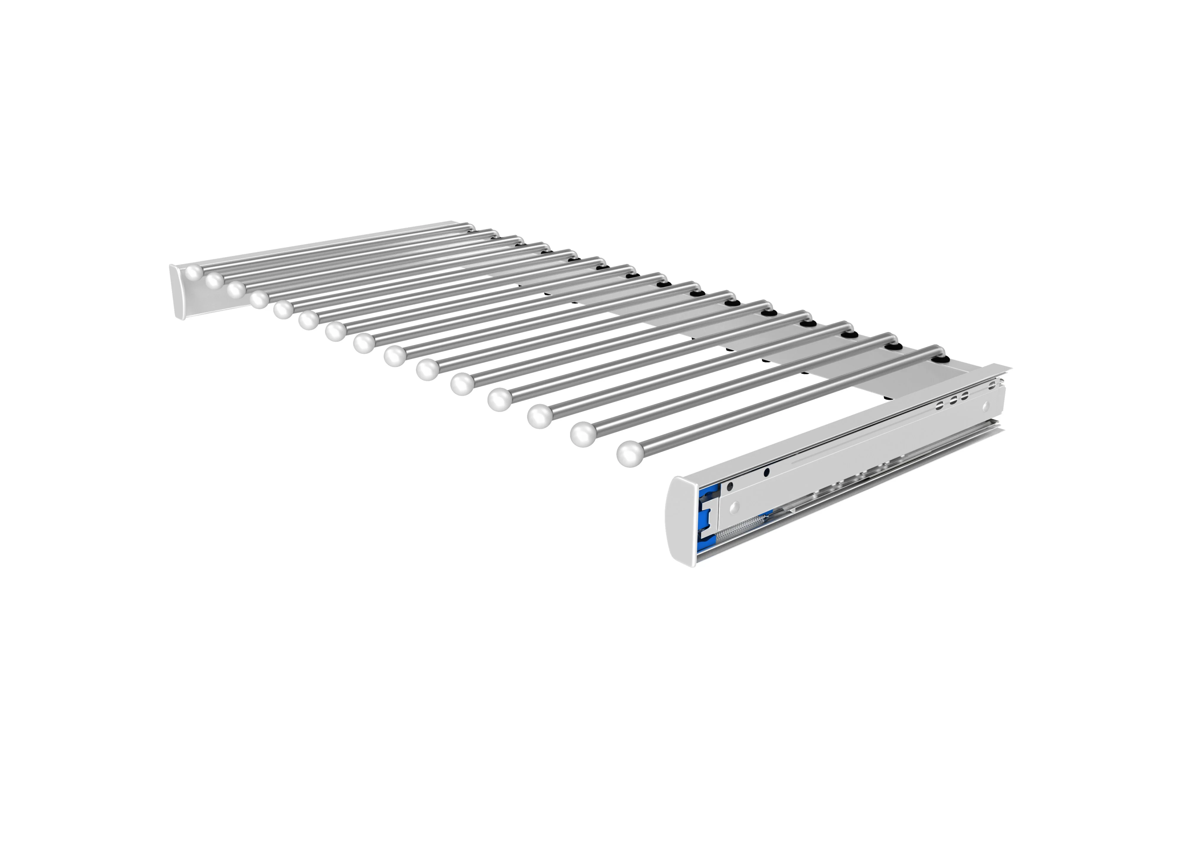 Rev-a-shelf Elite Pullout Pants Rack With Soft-Close Slides Chrome 30″ Length